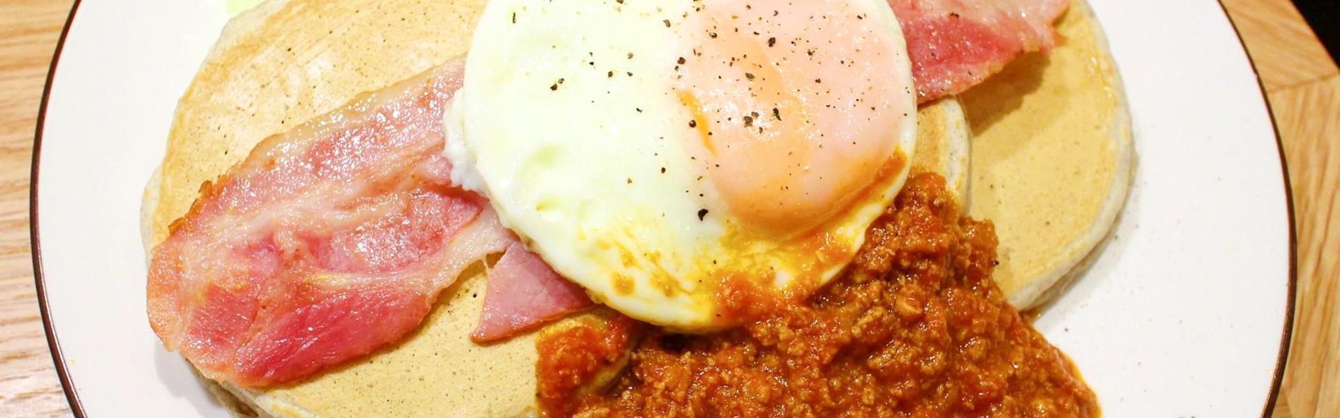 [ 松菸．美食 ] 九州鬆餅松菸店～鹹口味肉醬與台灣限定抹茶提拉米蘇鬆餅