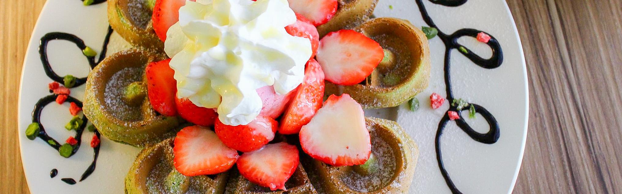 [ 中山國中站美食 ] 一抹綠 台北民生店～抹茶控快報到！桃園南崁抹茶名店台北拓點1/15新開幕，必點宇治金時、季節限定草莓啾蜜抹茶鬆餅，開幕期間還送免費霜淇淋(附菜單)