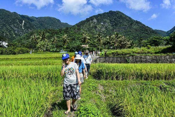 大片的藍天、山景、田園與海景!好美好美!