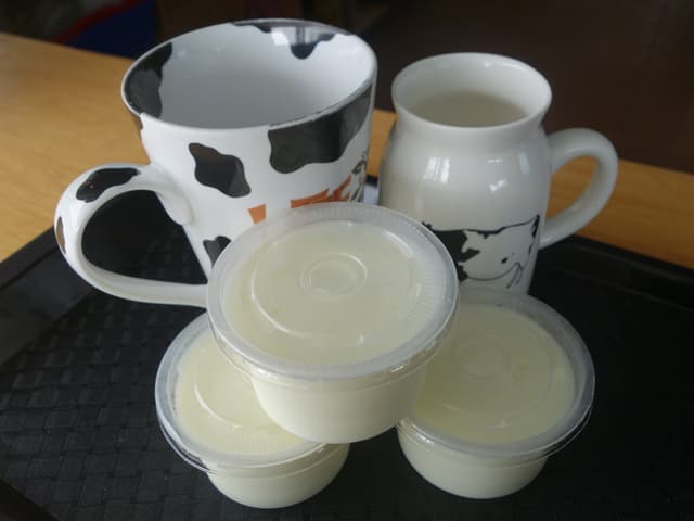 鮮奶酪的部份,因為本人不喜歡淋醬(有些奶酪會淋百香果醬)