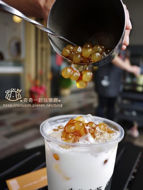 焦糖珍珠鮮奶 $80（L）