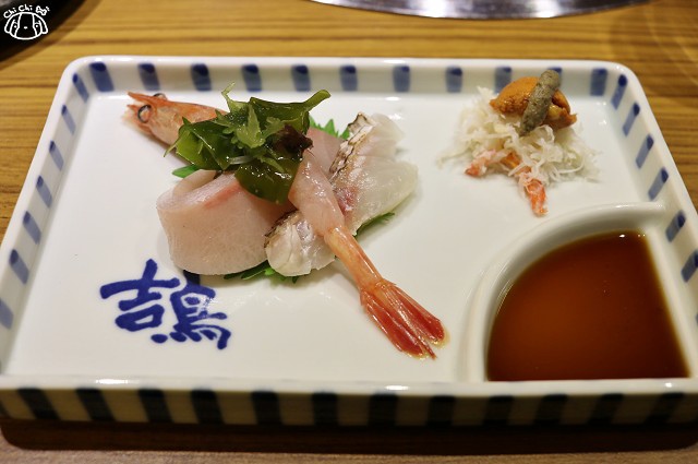 蜜柑鯛／鰤魚肚／甜蝦／松葉蟹+北海道海膽+松葉蟹膏
