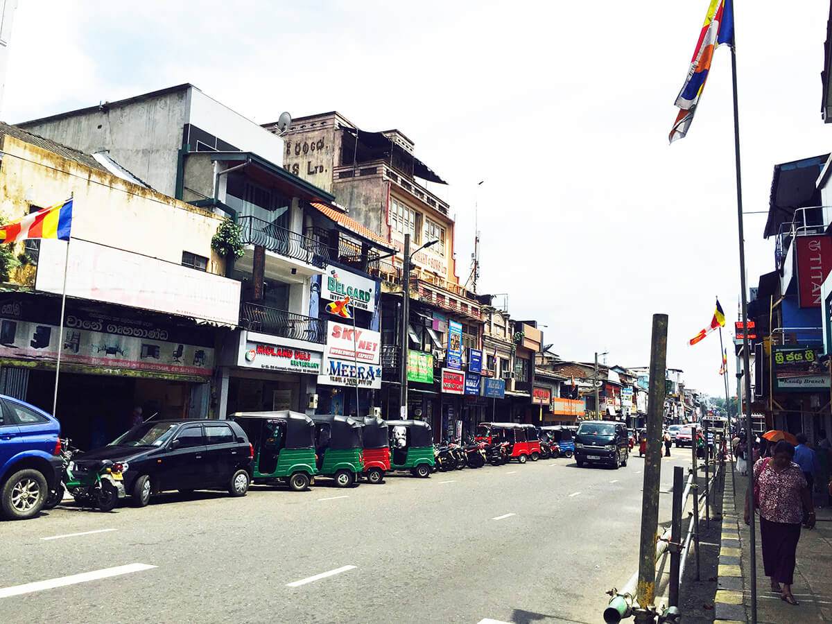 斯里蘭卡的街景。