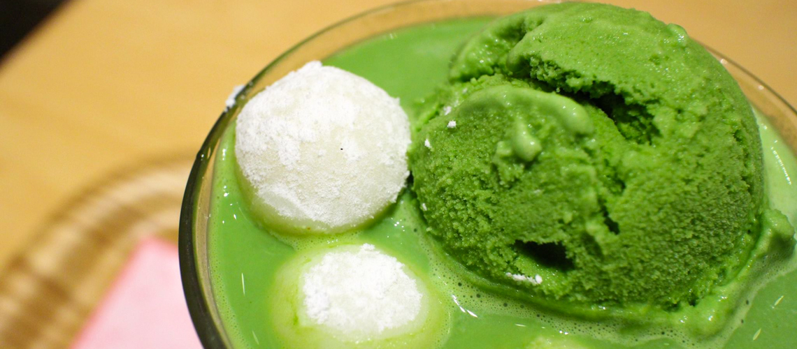 【林口三井．甜點】nana's green tea．三、四月特別限定．日系櫻花草莓聖代百匯！