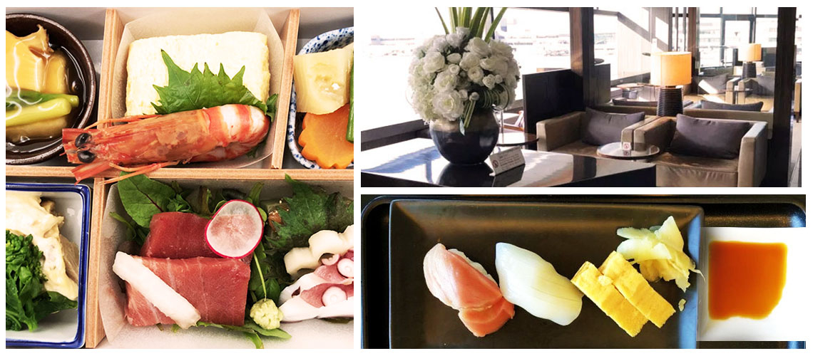 有現作壽司的「日航東京成田機場頭等艙貴賓室」 ，再帶你看帶日本航空商務艙的機上餐點！