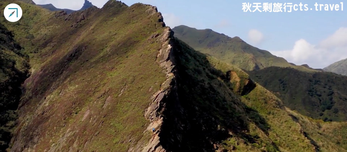 一個人爬「劍龍－鋸齒稜」合法Ｏ行路線通到茶壺山（影片）