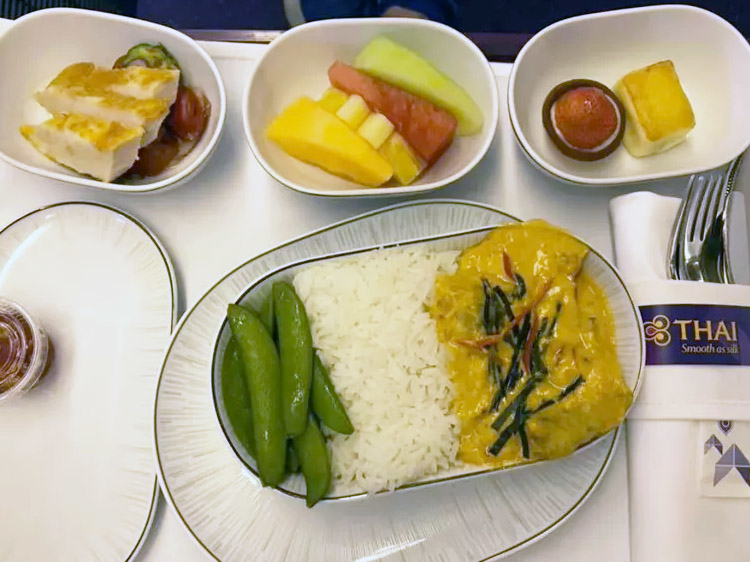 超好吃的機上餐！泰國航空皇家絲綢（商務）艙搭乘心得