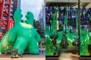夏夜最美「夜光森林」空間展！新光三越攜手黑青藝術家陳普，夜晚打造魔幻視覺場景